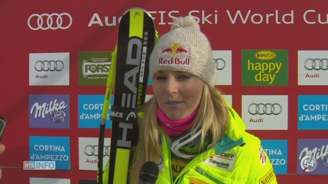 Ski - Super-G Cortina: Lindsey Vonn détient le record du nombre de victoires dans les épreuves de la Coupe du monde féminine