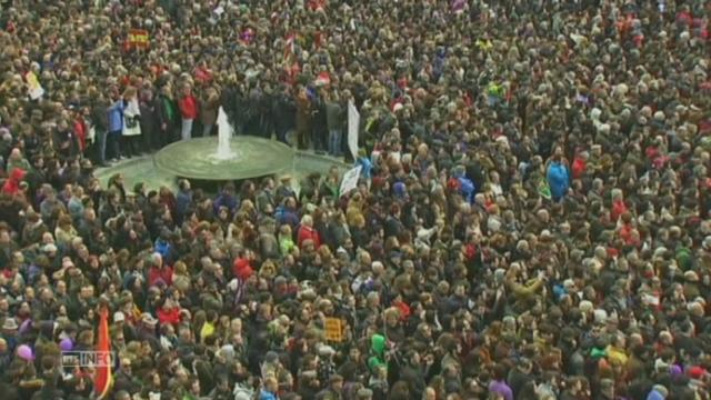 Gigantesque manifestation organisée par Podemos à Madrid