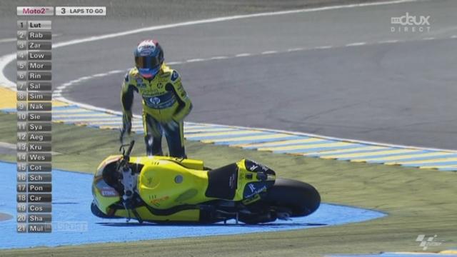 Moto 2: chute d’Alex Rins à trois tours de l’arrivée