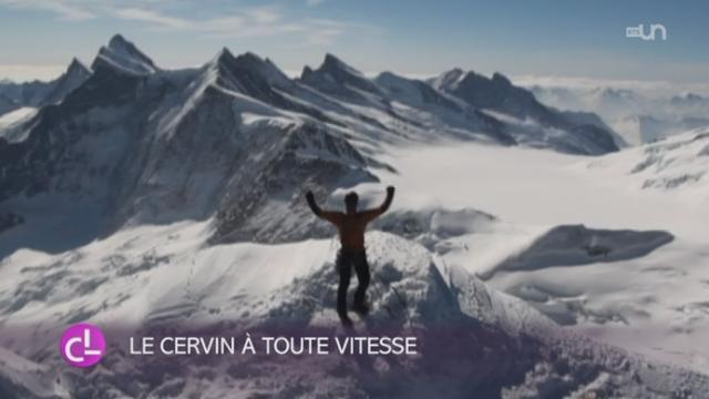 L'alpiniste Dani Arnold grimpe la face Nord du Cervin en 1h46