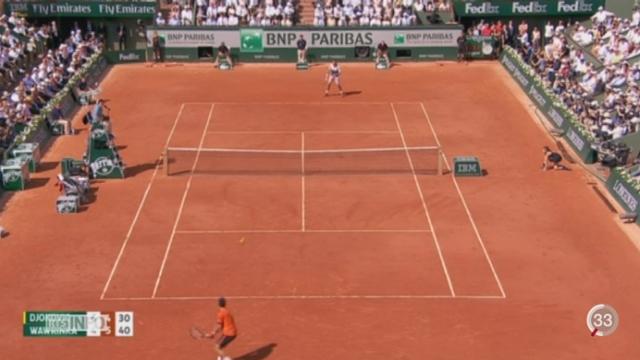 Tennis - Roland-Garros: Stan Wawrinka a dominé le numéro 1 mondial, Djokovic (4-6 6-4 6-3 6-4)
