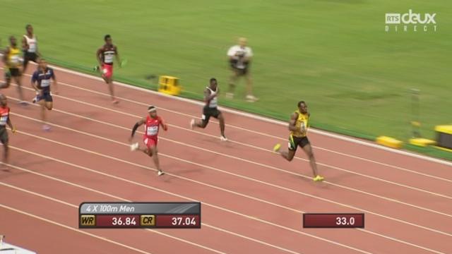 Relais 4x100m messieurs, finale: Usain Bolt et la Jamaïque sur le toit du monde