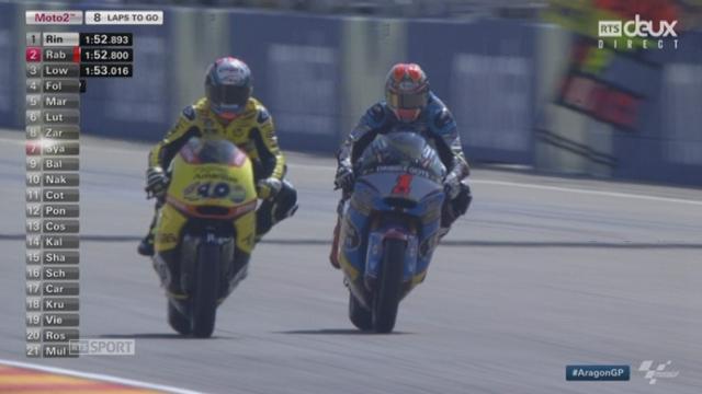 Moto2 (à 8 tours de l’arrivée): Tito Rabat (ESP) prend la tête devant son compatriote  Rins