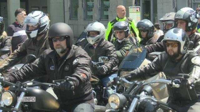 Deux mille motards réunis à Fribourg pour célébrer la Madone des Centaures.