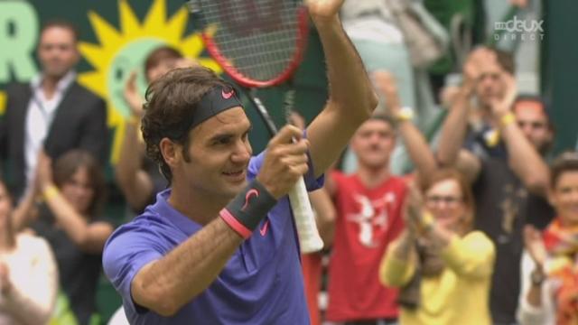 Finale messieurs, Roger Federer (SUI) - Andreas Seppi (ITA) (7-6, 6-4): Federer s’impose pour la 8e fois à Halle