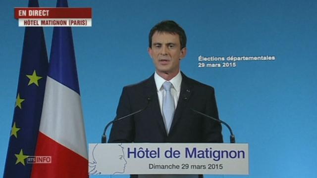 La réaction de Manuel Valls au 2e tour des départementales