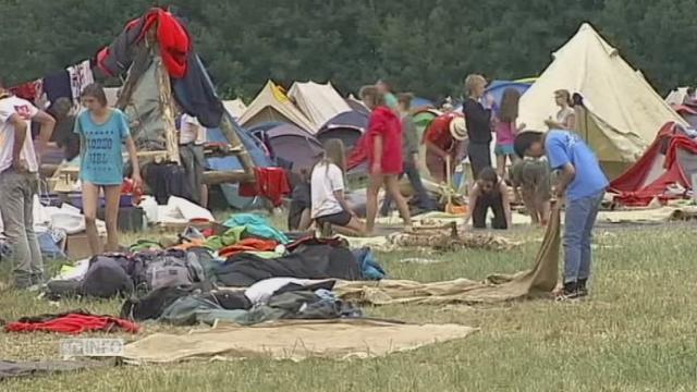 Un camp de scouts a ete touche par un orage en France