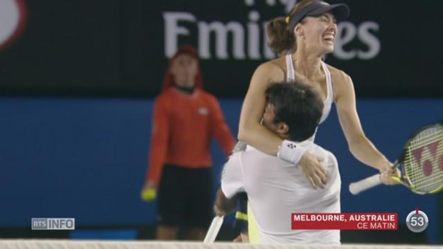 Tennis- Open d'Australie: Martina Hingis a remporté la finale du double mixte