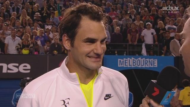 1er tour interview de Federer