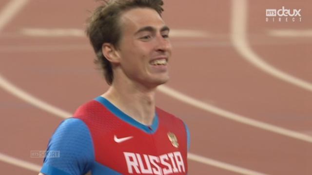110 m haies H: Sergey Shubenkov (RUS) s’impose avec un nouveau record national de 12’98 devant Hansle Parchment (JAM) 2e et Aries Merritt (USA) 3e