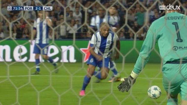 Porto – Chelsea (2-1). 71e minute: belle action de Porto, qui manque de porter le score à 3-1