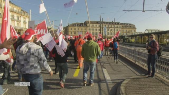 Les ouvriers du bâtiment se mobilisent à Neuchâtel
