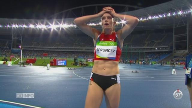 Rio 2016-Athlétisme: Léa Sprunger a réalisé la pire course de sa vie