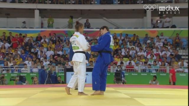 Judo : Evelyne Tschopp s’incline face à Majlinda Kelmendi (KOS)