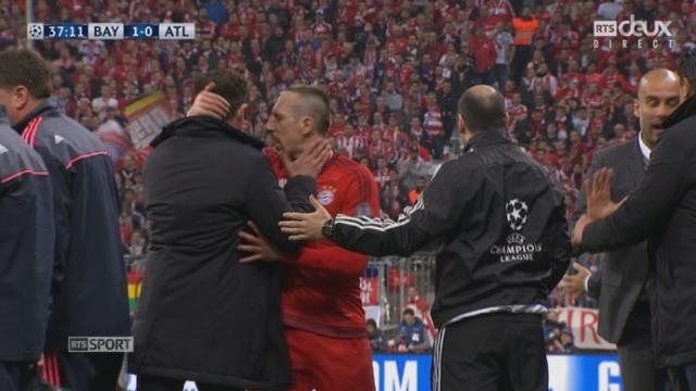 ½, Bayern Munich – Atl. Madrid (1-0): les esprits s'échauffent, Ribéry et Simeone en viennent aux mains
