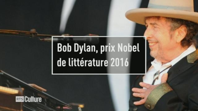 Michel Masserey et Thierry Sartoretti réagissent à l'attribution du prix Nobel de littérature à Bob Dylan