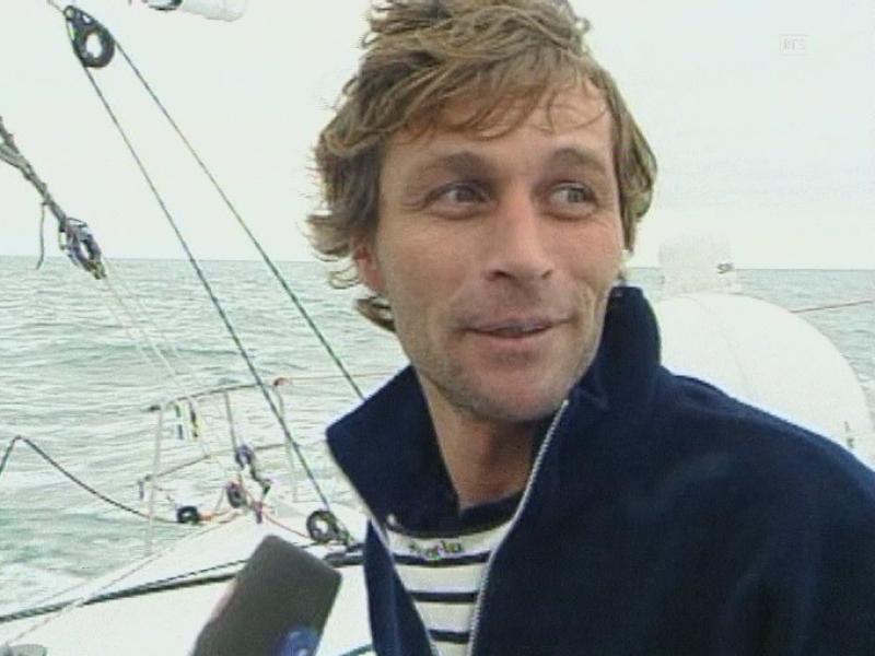 Bernard Stamm avant le Vendée Globe en 2000. [RTS]