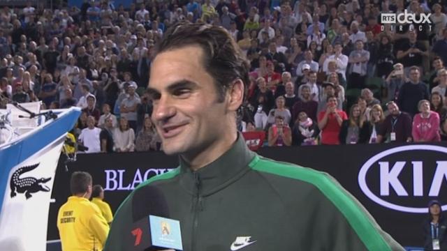 8es de finale, Roger Federer (SUI) - David Goffin (BEL) (6-2, 6-1, 6-4): interview du Bâlois