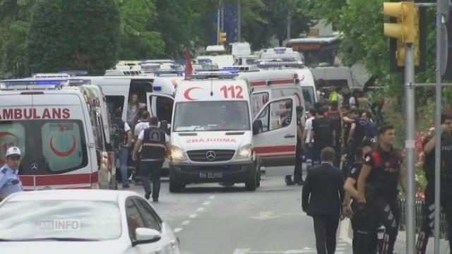Les forces de police et les secours se sont déployés dans le centre d'Istanbul