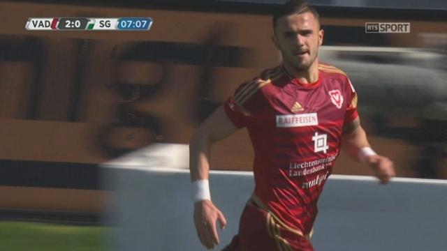 FC Vaduz - Saint-Gall (2-0): Armando Sadiku donne deux longueurs d’avance après une passe en retrait manquée de la défense Saint-Galloise