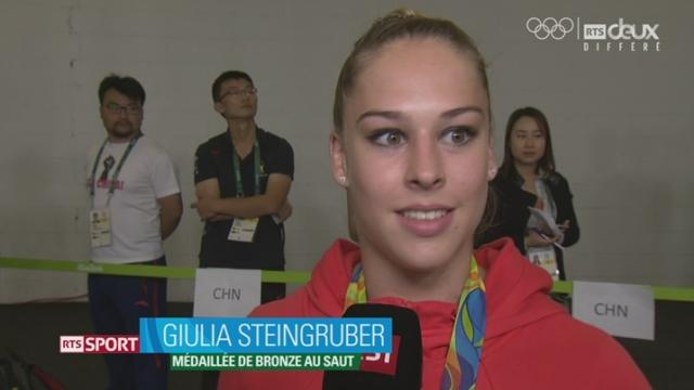 Gymnastique, finale dames saut: interview de Giulia Steingruber