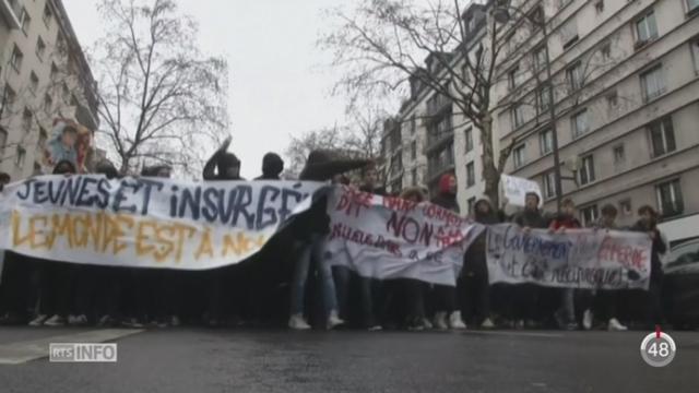 Des manifestants se mobilisent contre la loi sur le travail à Paris