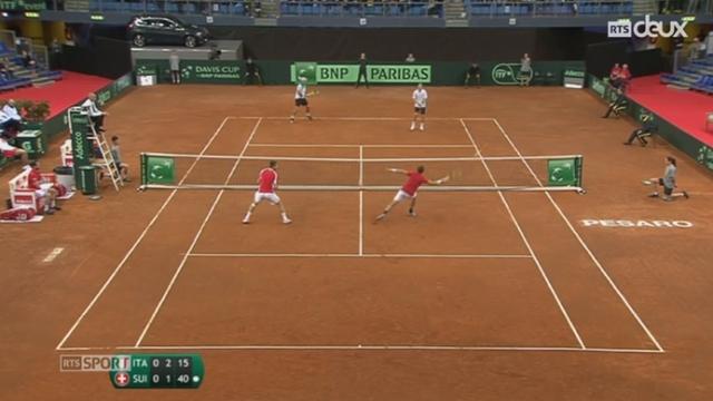 Tennis - Coupe Davis: l'Italie élimine la Suisse