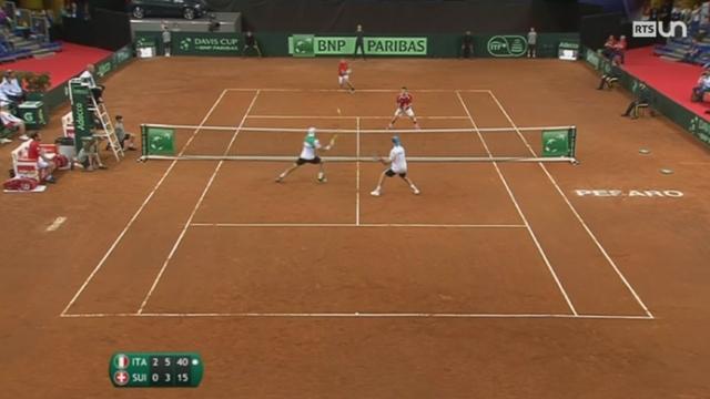 Tennis - Coupe Davis: la paire Marco Chiudinelli - Henri Laaksonen s’est inclinée contre les Italiens