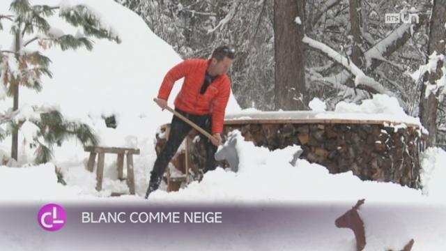 VS: la neige tombe enfin et notamment à Vercorin