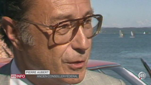Pierre Aubert, ancien conseiller fédéral, est décédé
