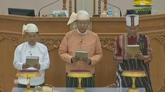 Le nouveau président de la Birmanie a prêté serment