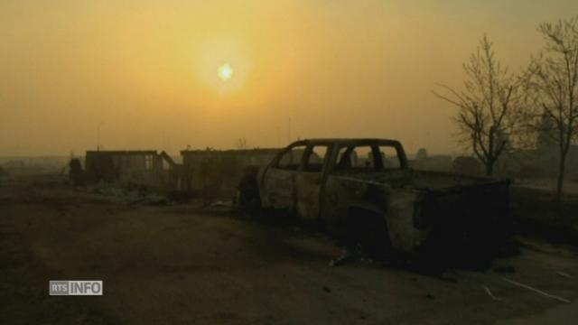 Images des ravages causés par l'incendie géant au Canada