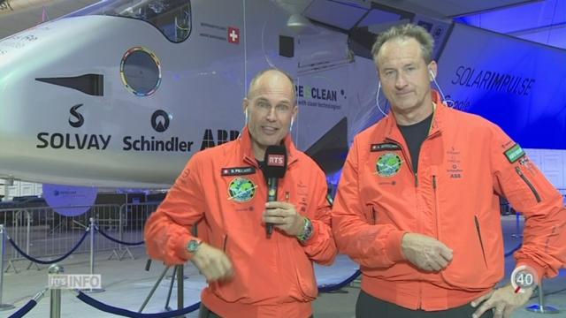 Arrivée Solar Impulse: les explications de Bertrand Piccard et d’André Borschberg