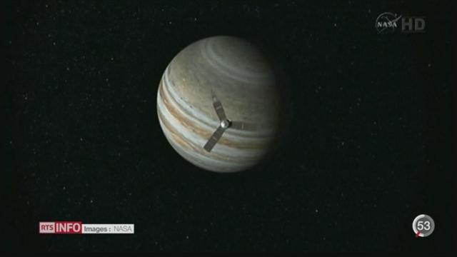 La sonde Juno de la NASA s'est placée en orbite autour de Jupiter