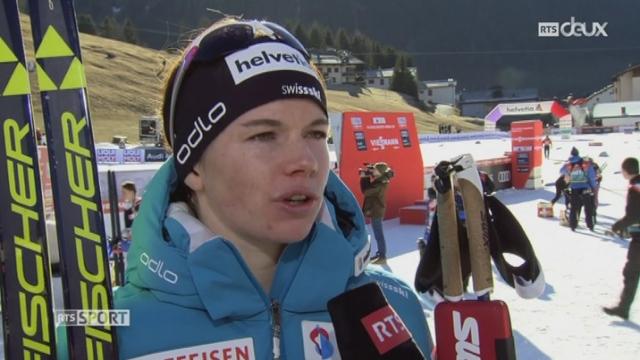 Ski de fond: Nathalie von Siebenthal signe sa meilleure performance de sa carrière en skating de Davos