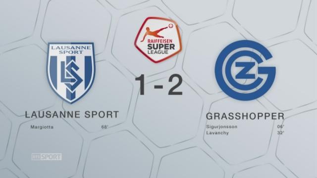 Lausanne - Grashopper (1-2): les Lausannois enchainent une 7e défaites conséqutives