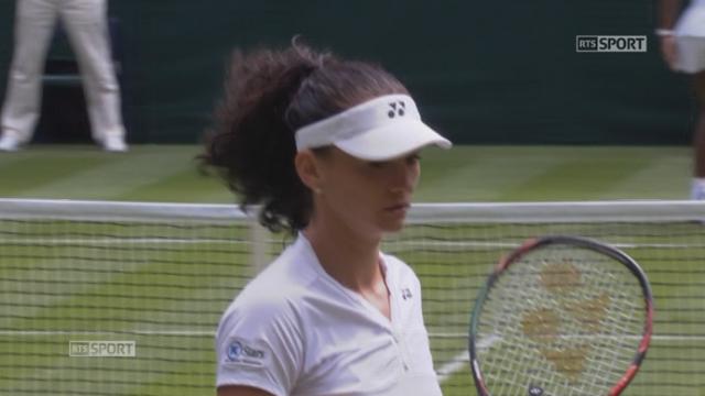 Dames. 1er tour: Serena Williams (USA-1) – Amra Sadikovic (SUI) (4-2). La Suissesse de 27 ans surprend l’Américaine