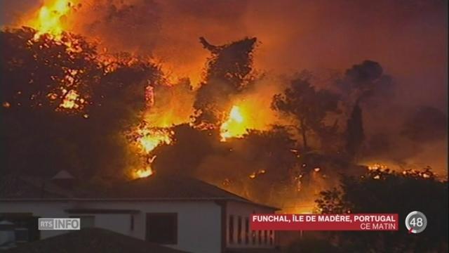 Le Portugal demande l'aide européenne face à l'ampleur des feux sur l'île de Madère