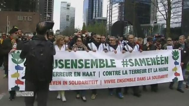 Marche en hommage aux victimes des attentats de Bruxelles