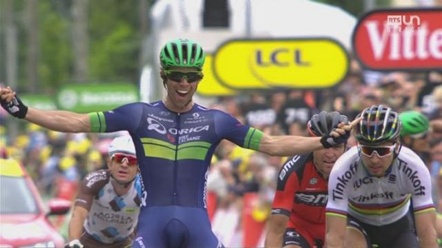 10e étape (Escaldes-Engordany - Revel, 197 km): Michael Matthews (AUS) surprend Peter Sagan (SVK) et remporte cette victoire d'étape