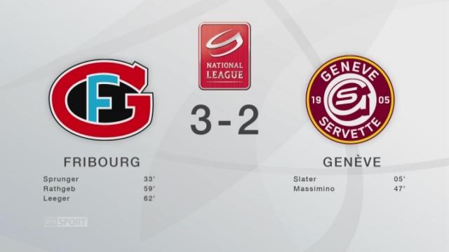 Hockey - LNA: Fribourg-Genève (3-2 ap) : Fribourg bat Genève en prolongations