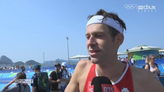 Triathlon messieurs : Sven Riederer au micro de la RTS