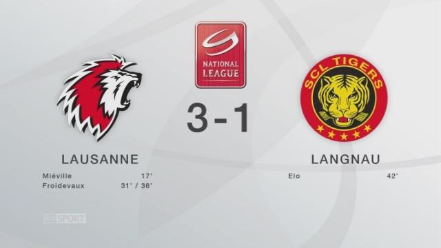 Lausanne - Langnau (3-1): tous les buts de la rencontre