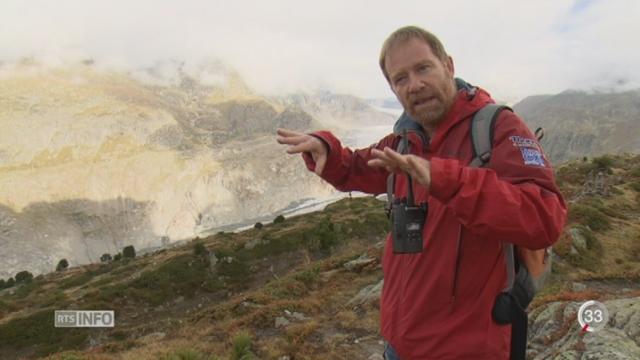 Un pan entier de montagne menace de s'effondrer sur le glacier d'Aletsch