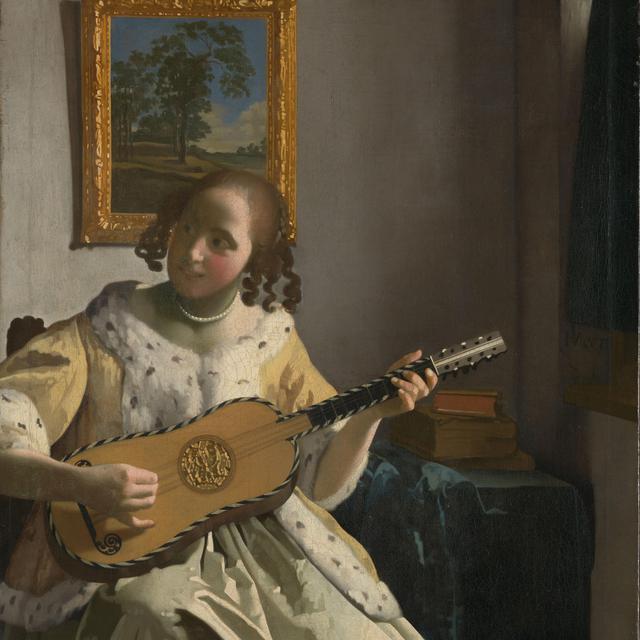 Jan Vermeer van Delft - La joueuse de guitare (c. 1672) [wikipedia]
