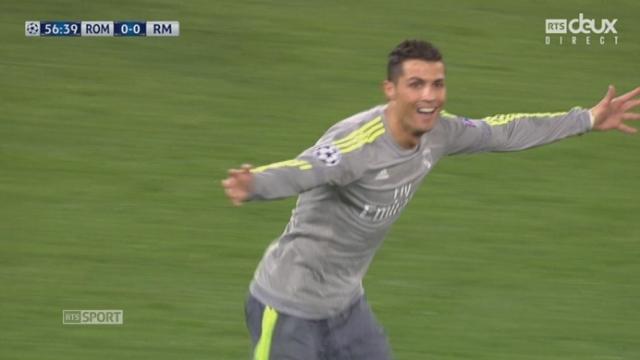 1-8, AS Roma – Real Madrid (0-1): lancé sur le côté gauche,  Ronaldo se joue parfaitement de Florenzi et décoche une frappe imparable