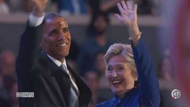 Barack Obama a exhorté ses compatriotes à voter Hillary Clinton pour le salut de la démocratie américaine