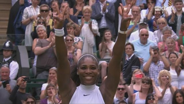 Finale dames. Serena Willliams (USA-1) - Angelique Kerber (GER-4) (7-5 6-3). 22e titre de Grand Chelem pour Serena Williams, qui égalise la marque de Steffi Graf