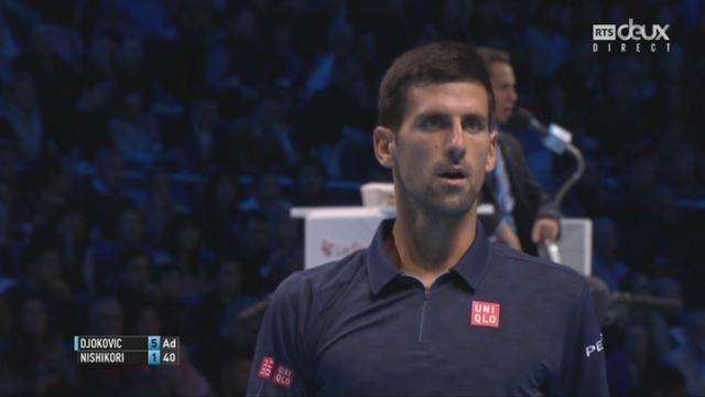 ½, N.Djokovic (SRB) – K.Nishikori (JAP) (6-1): premier set remporté en 35 minutes par Novak Djokovic