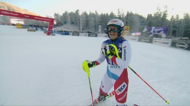 Slalom dames Levi (FIN). 1re manche: Mélanie Meillard (SUI), dossard 40